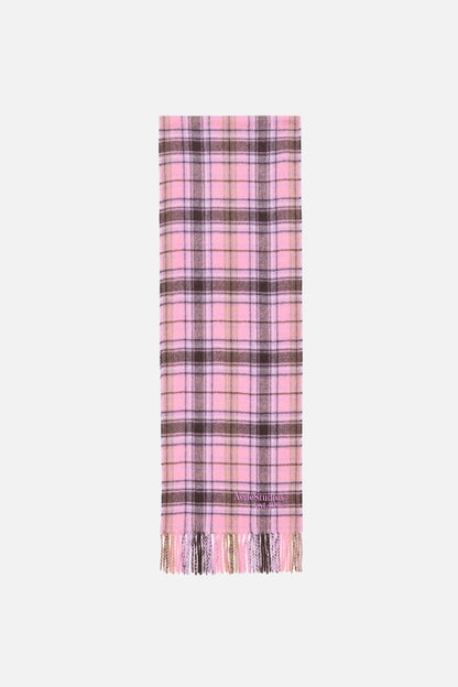 Cashmere scarf - Pink/black