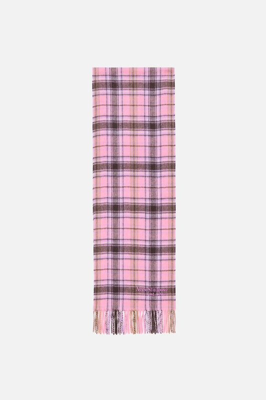 Cashmere scarf - Pink/black