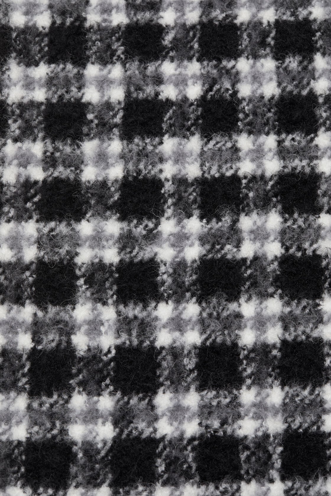 Checked logo scarf - White/black