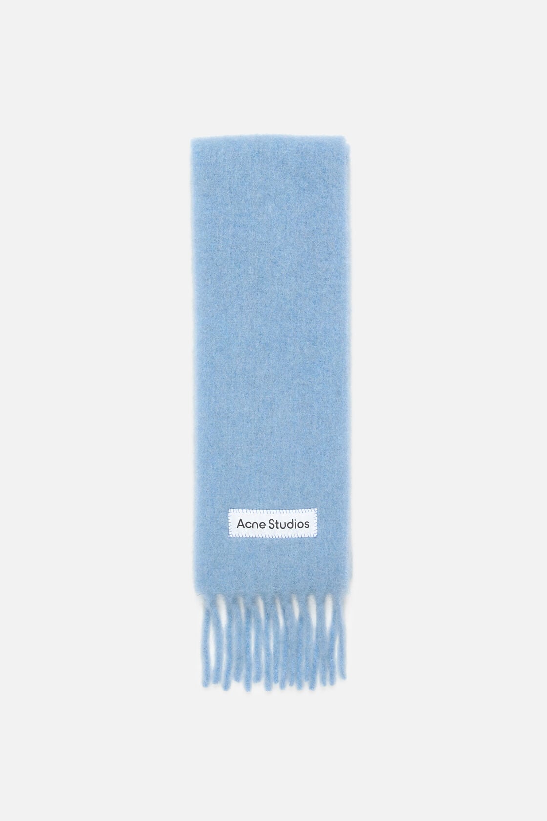 Skinny mohair scarf - Light blue