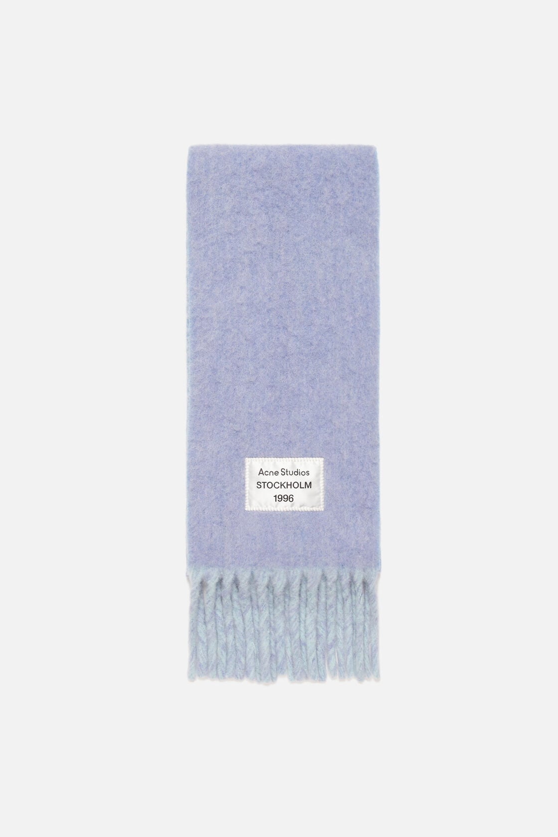 Bicolour Alpaca Scarf - Blue/light blue