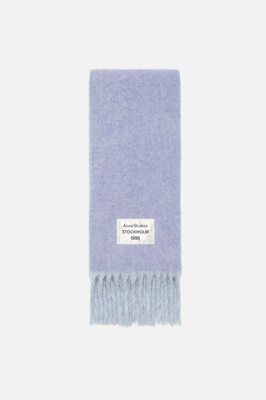 Bicolour Alpaca Scarf - Blue/light blue