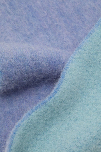 Bicolour Alpaca Scarf - Blue/light blue