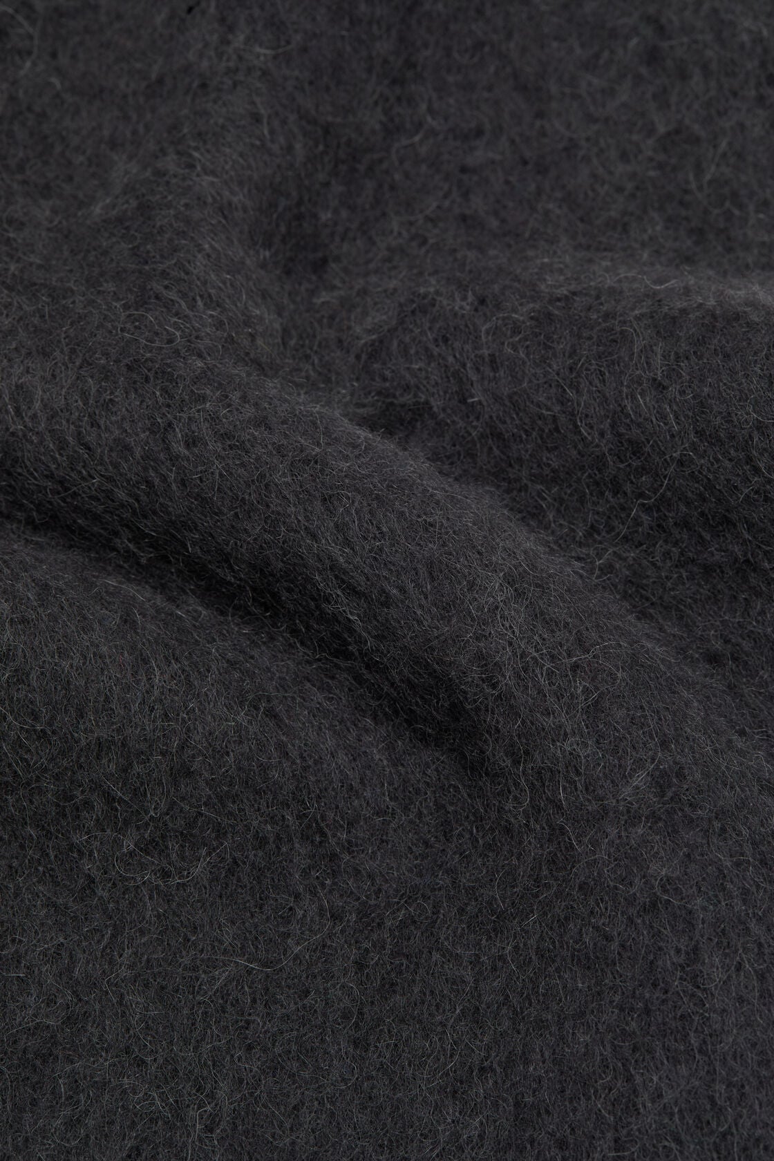 Bicolour Alpaca Scarf - Anthracite/grey