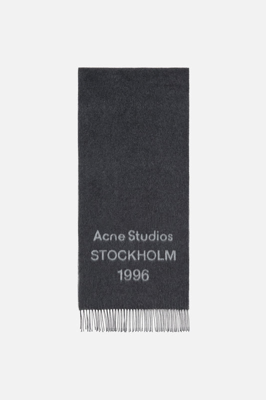 Logo scarf - Wide - Black/white