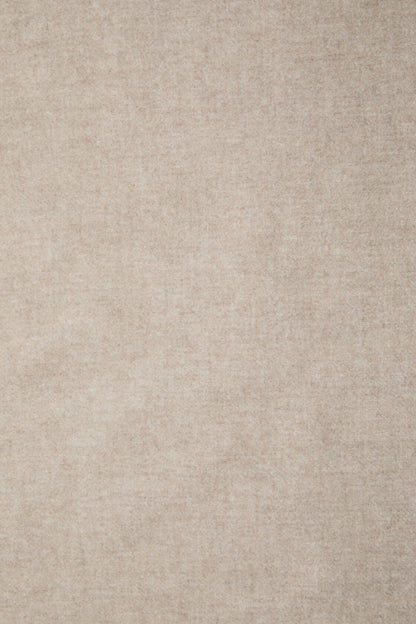 Fringe wool scarf - oversized - Oatmeal melange