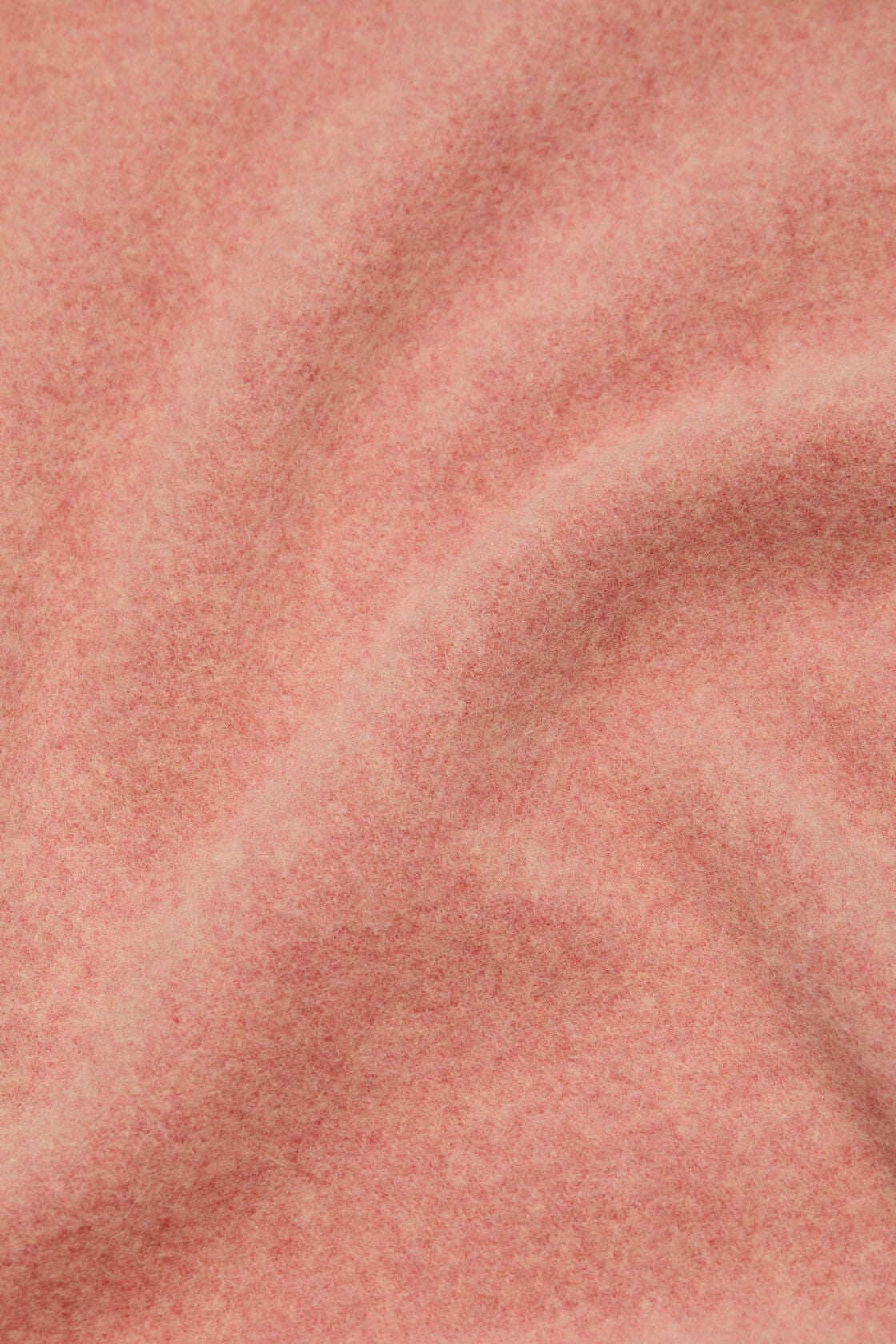 Fringe wool scarf – Narrow - Rose Melange