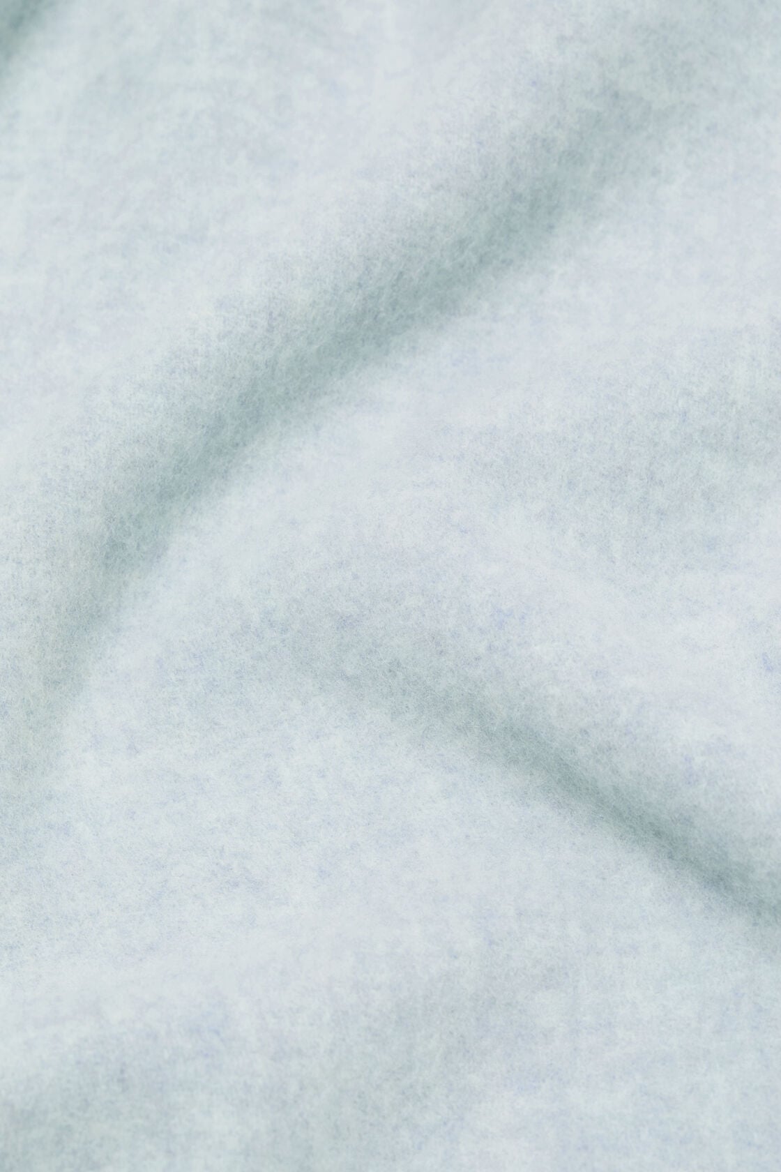 Fringe wool scarf – Narrow - Ice Blue Melange