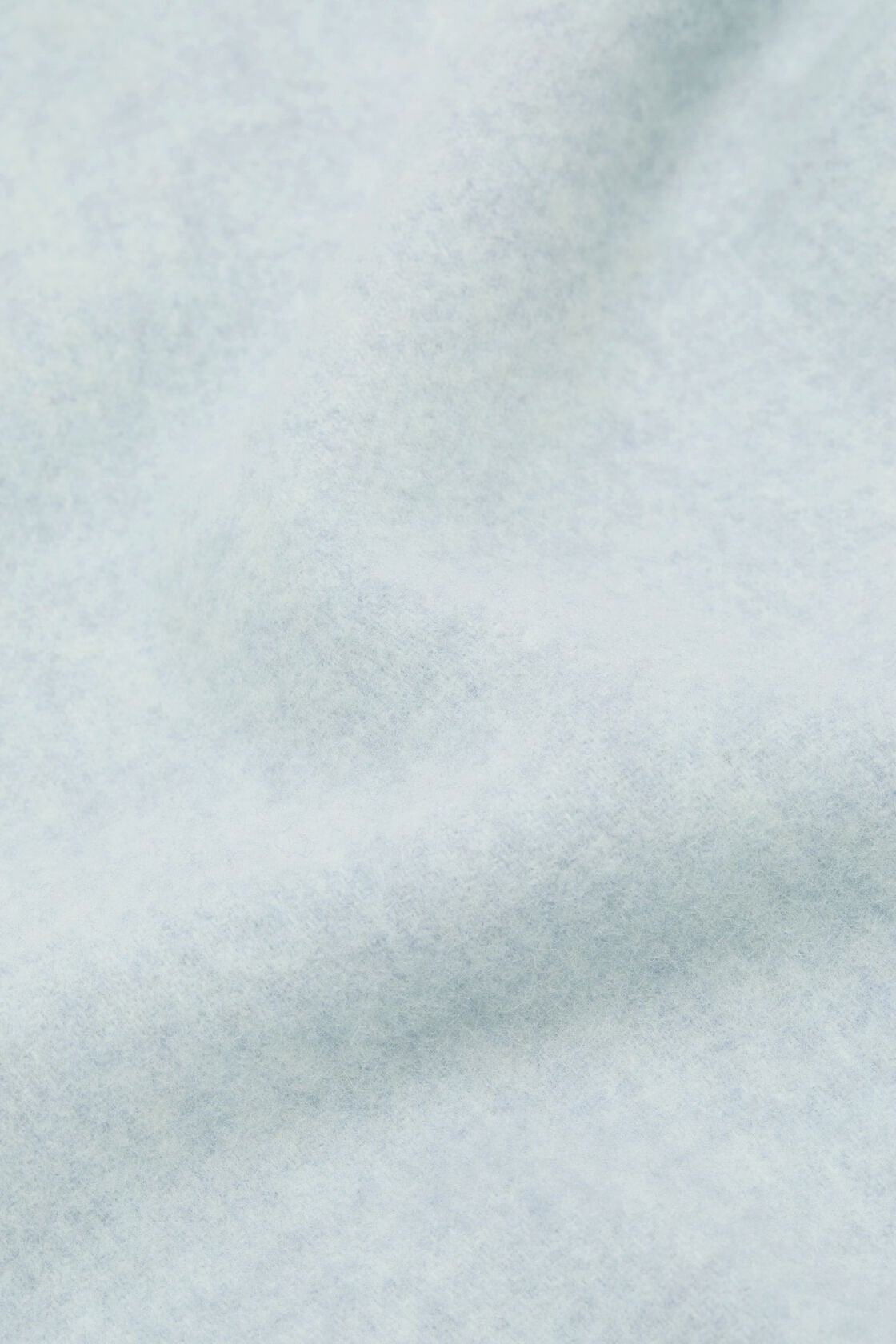 Fringe wool scarf - skinny - Ice Blue Melange