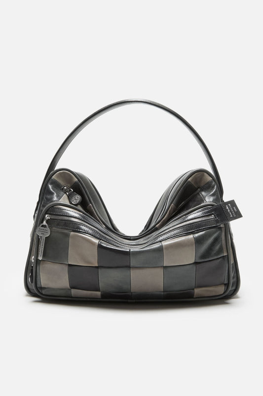 Camero Camera Patchwork Bag - Dark grey