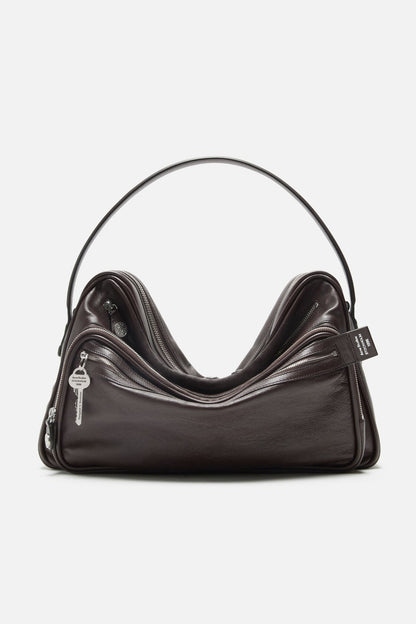 Camero Camera Shoulder Bag - Chocolate brown
