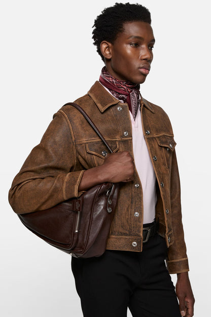 Camero Camera Shoulder Bag - Chocolate brown