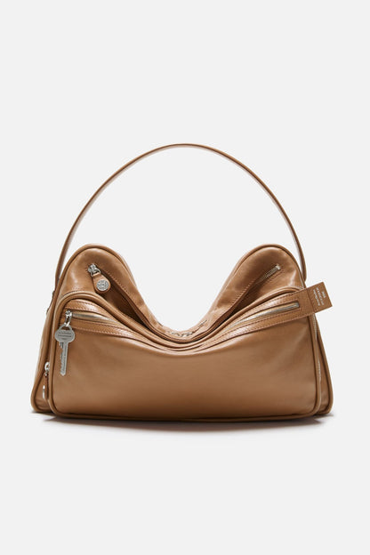 Camero Camera Shoulder Bag - Caramel brown