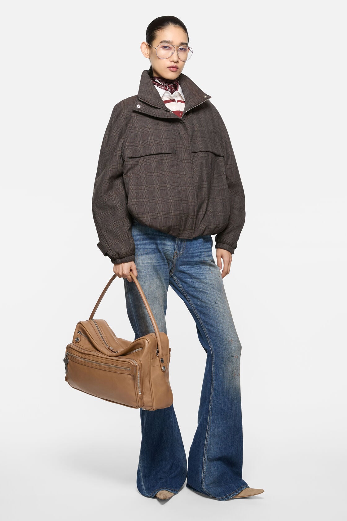 Camero Camera Shoulder Bag - Caramel brown