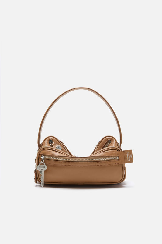 Camero Party Shoulder Bag - Caramel brown