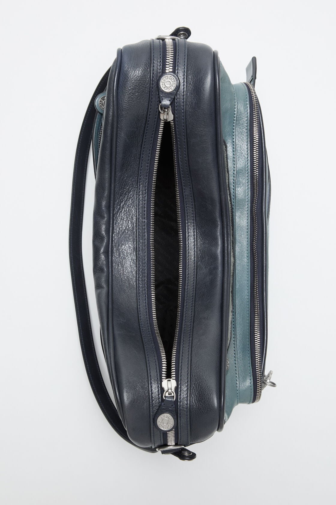 Patchwork Camero Camera Bag - Dark blue/bright blue