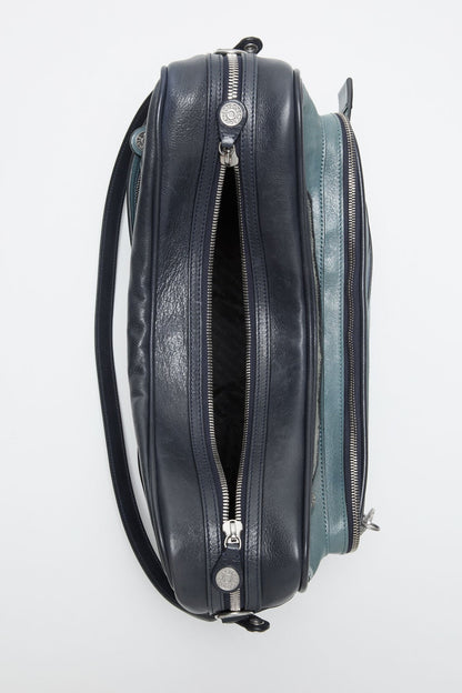 Patchwork Camero Camera Bag - Dark blue/bright blue