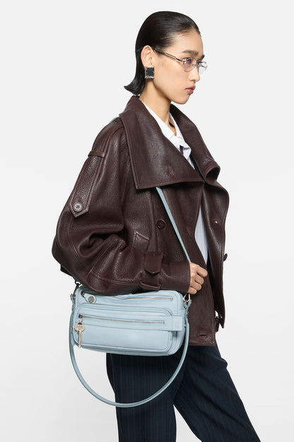 Camero Party Shoulder Bag - Dusty blue
