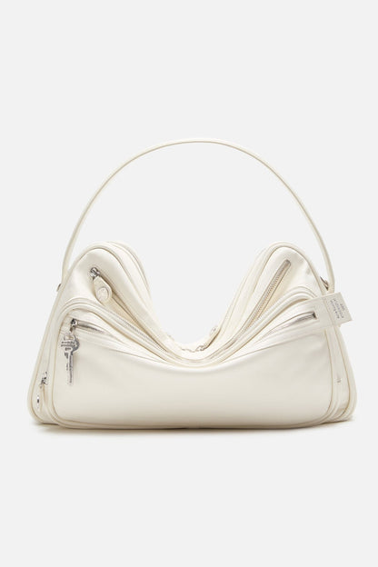 Camero Camera Shoulder Bag - Cream white