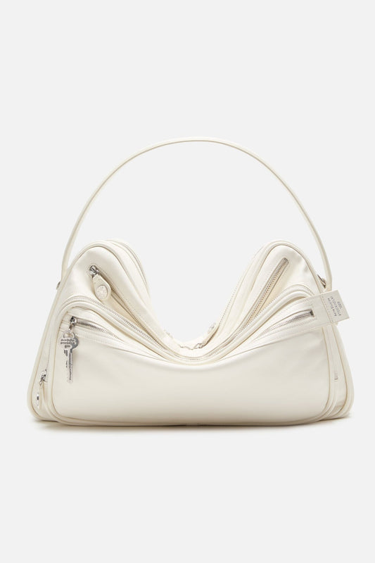 Camero Camera Shoulder Bag - Cream white