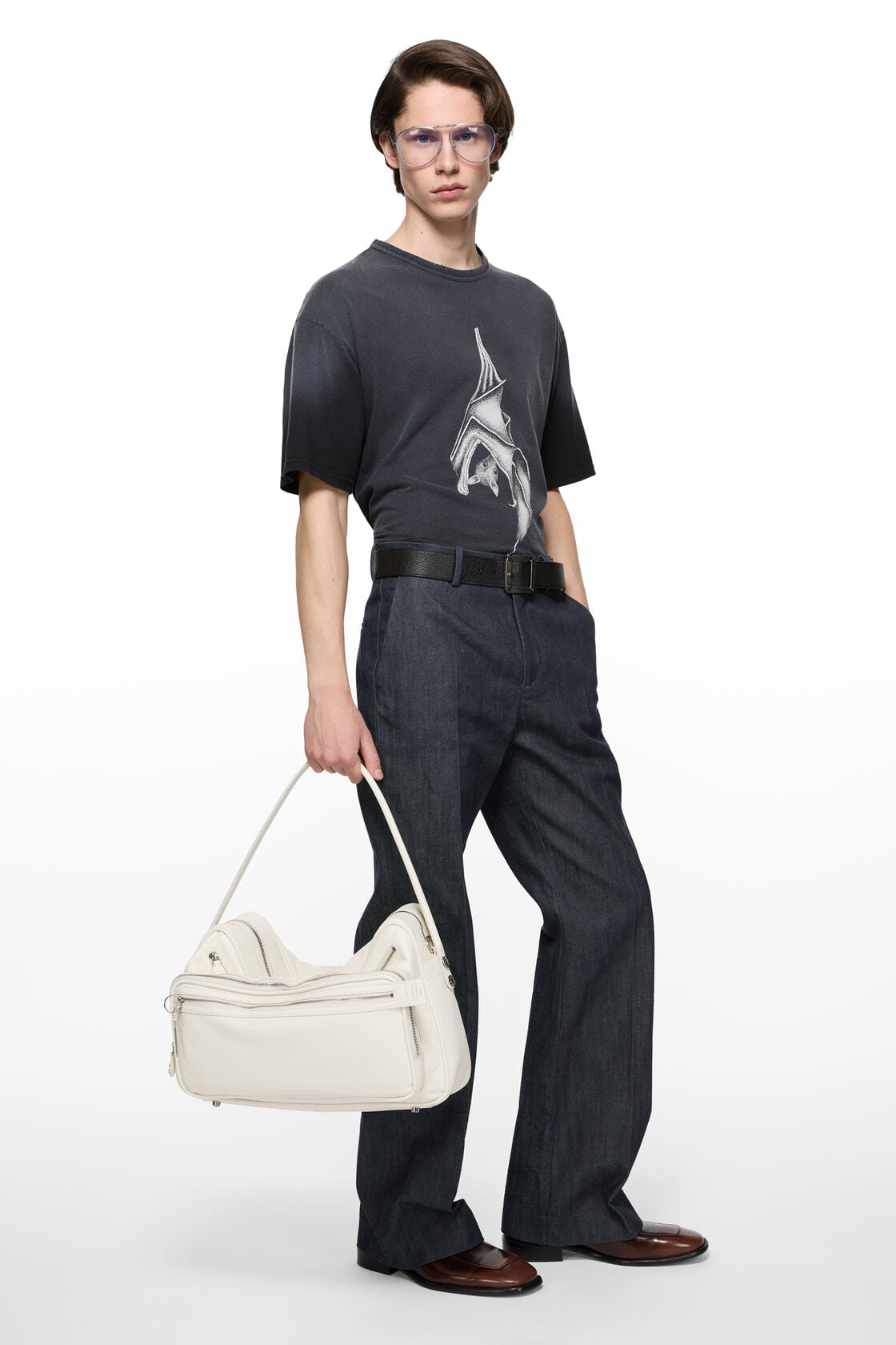Camero Camera Shoulder Bag - Cream white