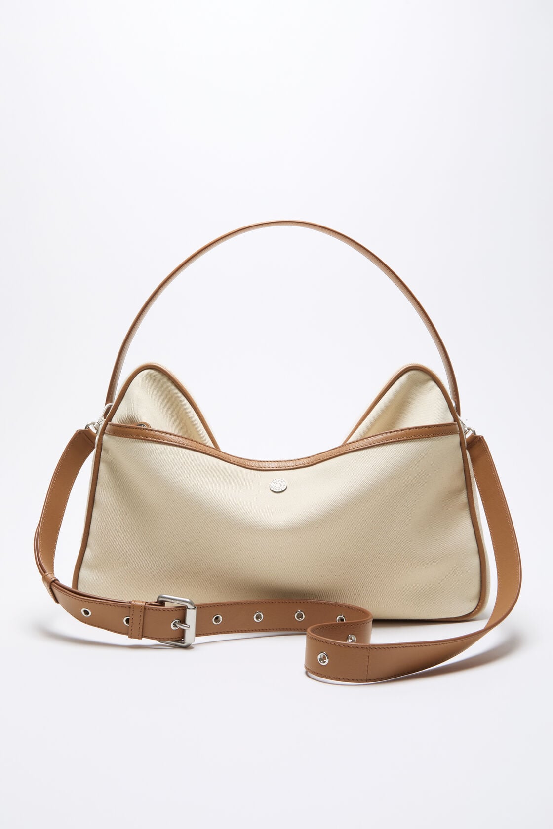 Camero Camera Canvas Bag - Cream beige/brown