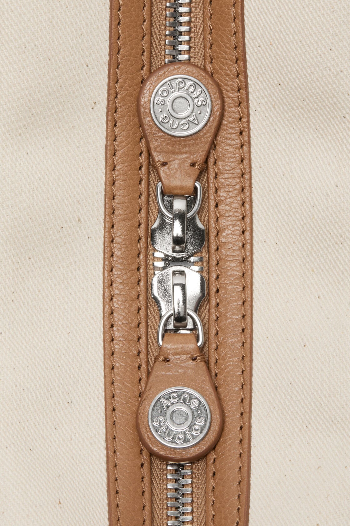 Camero Camera Canvas Bag - Cream beige/brown
