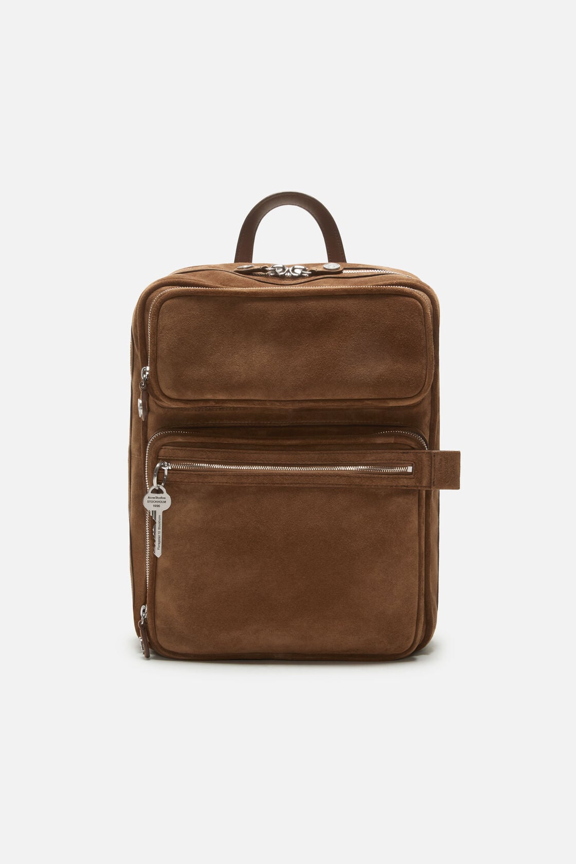 Camero Gym Suede Backpack - Cognac brown
