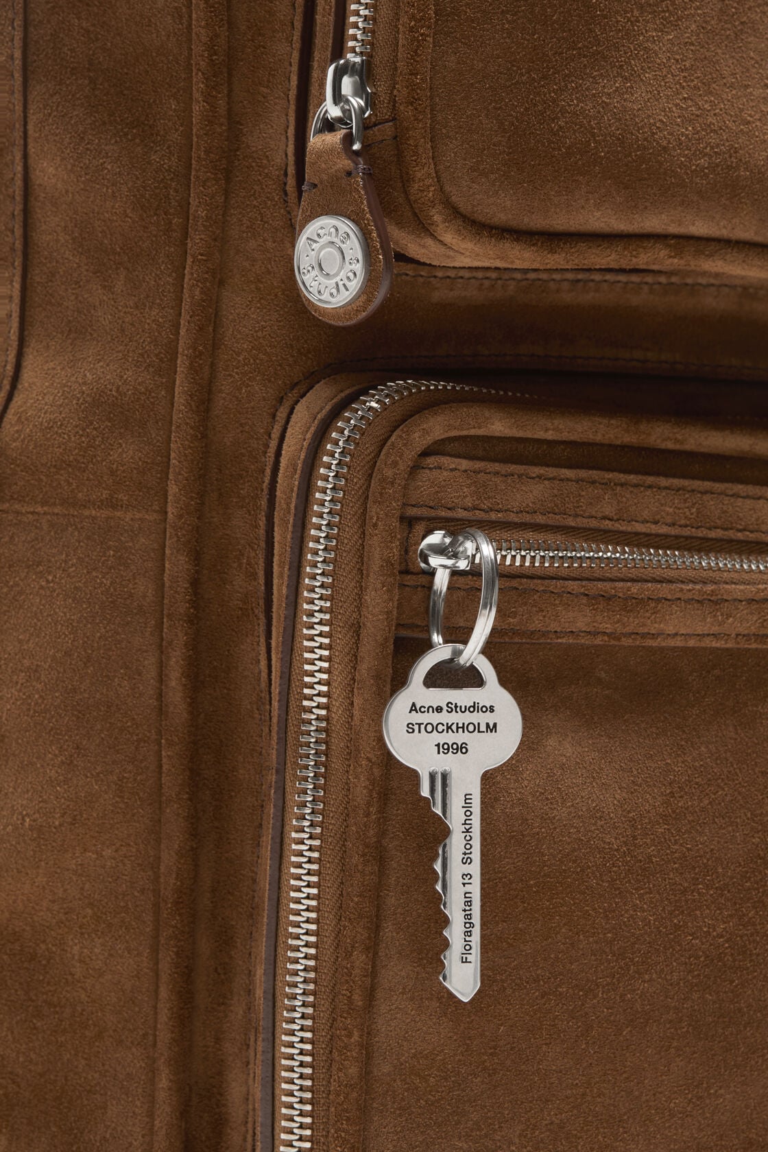 Camero Gym Suede Backpack - Cognac brown