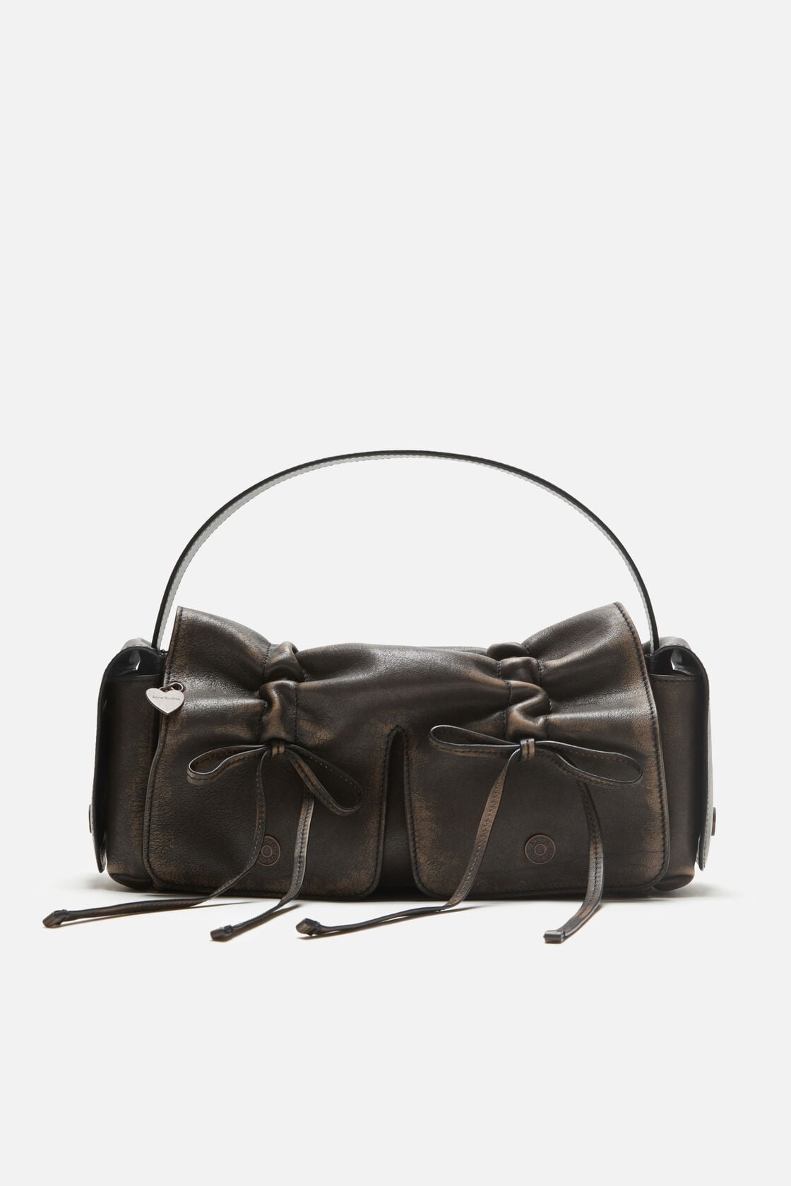 Multipocket shoulder bag - Dark brown/beige