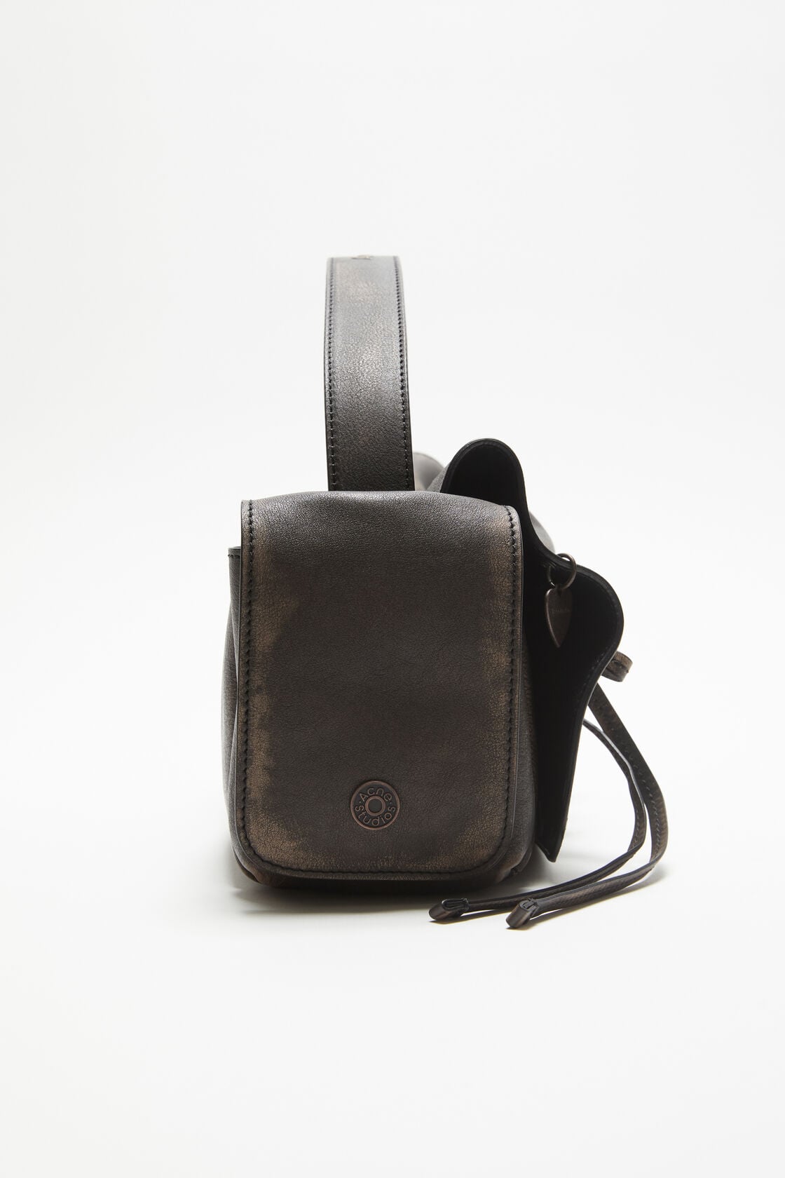 Multipocket shoulder bag - Dark brown/beige