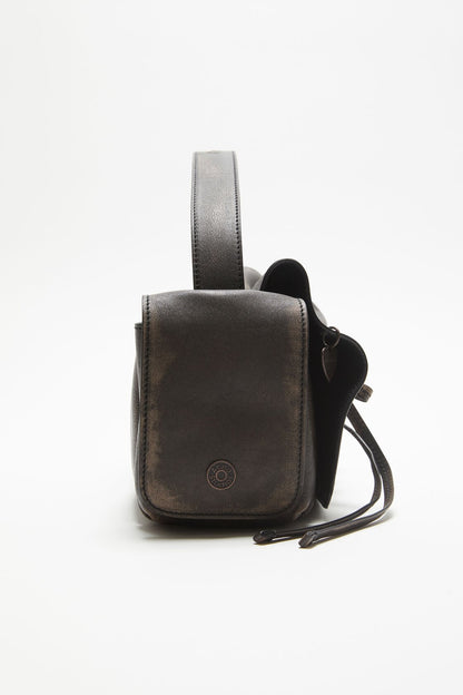 Multipocket shoulder bag - Dark brown/beige