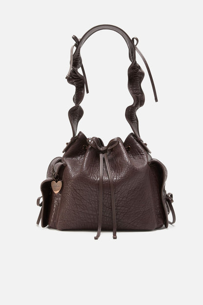 Multipocket Bucket Bag - Chocolate brown