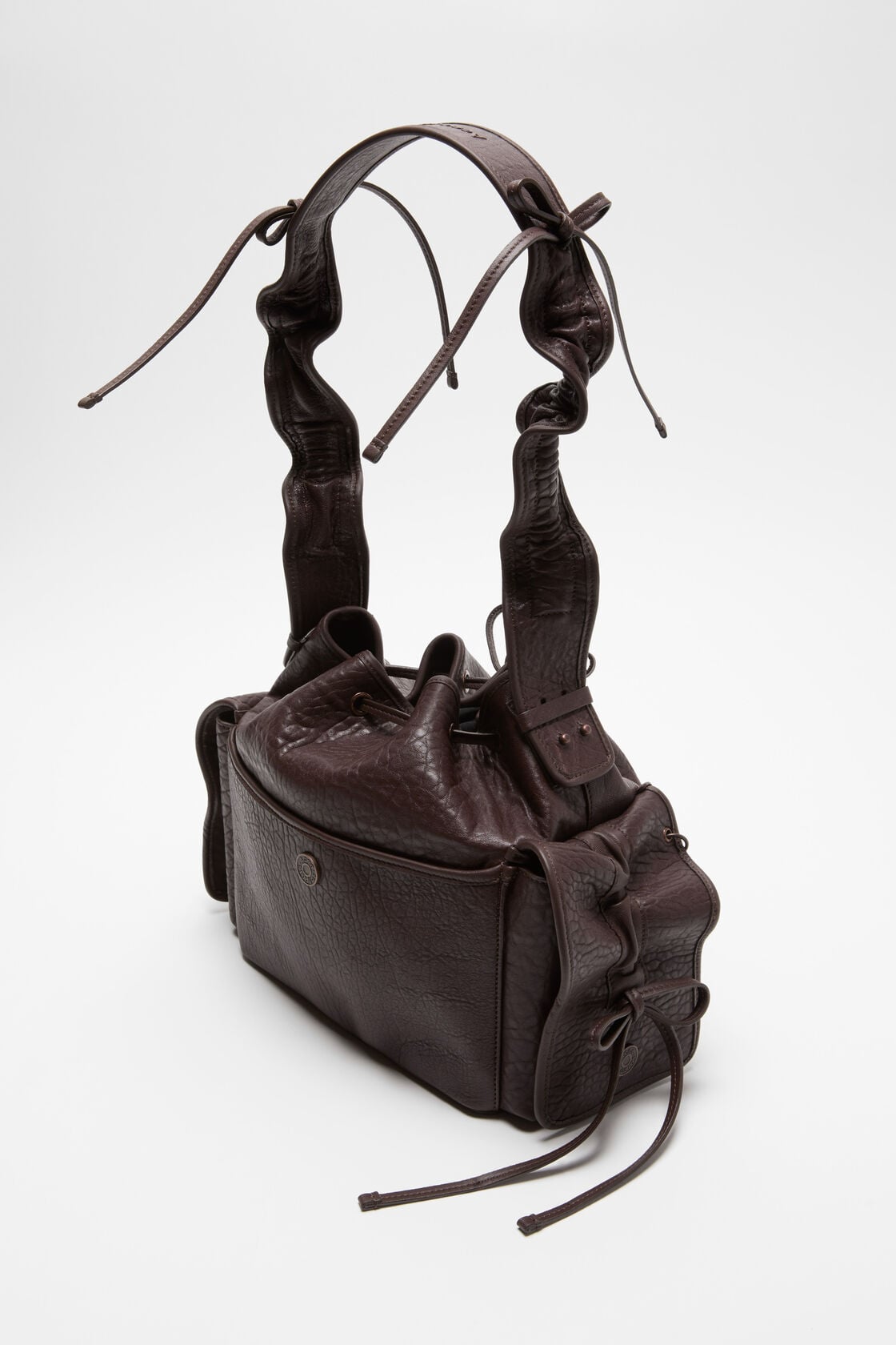 Multipocket Bucket Bag - Chocolate brown
