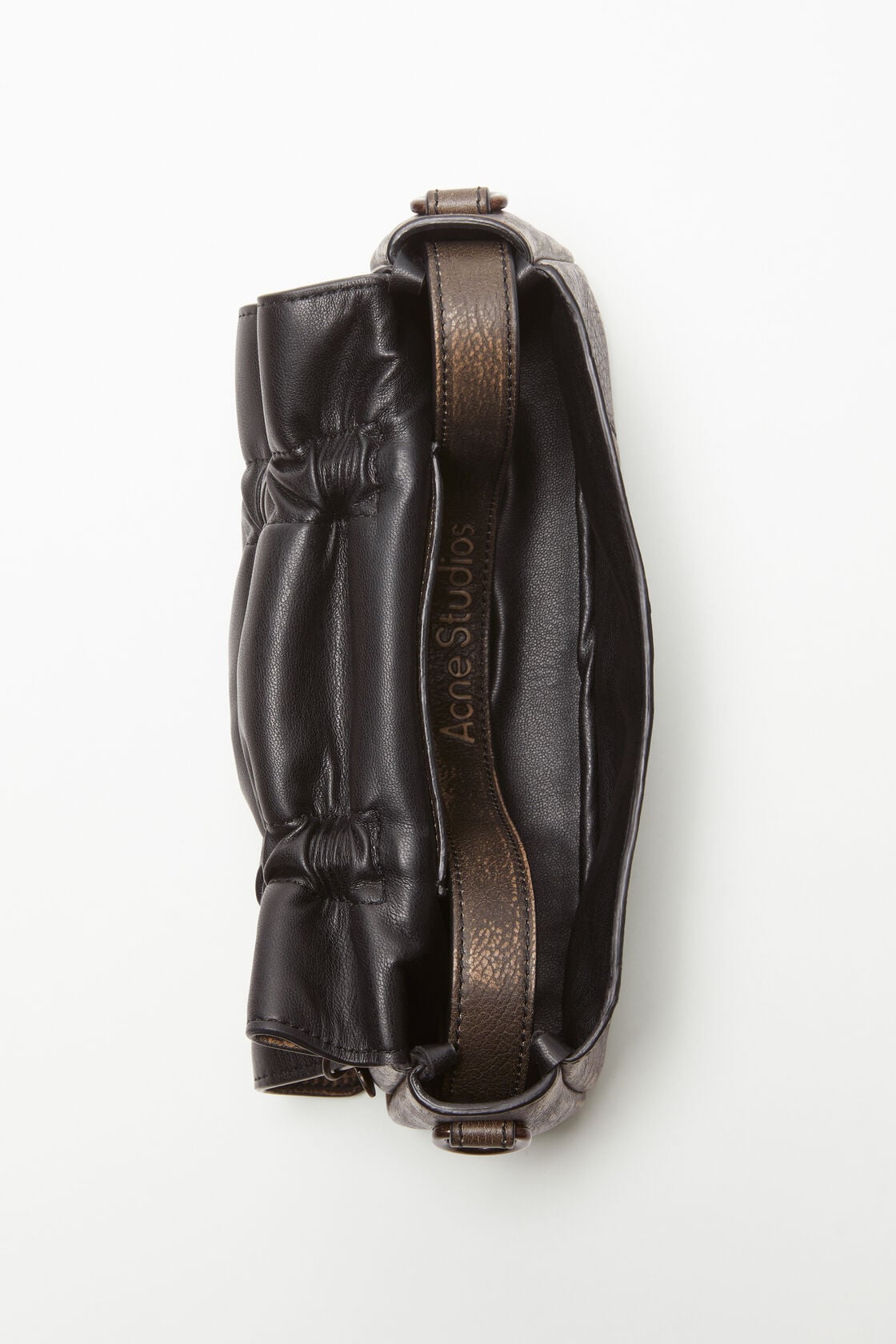 Multipocket micro bag - Dark brown/beige