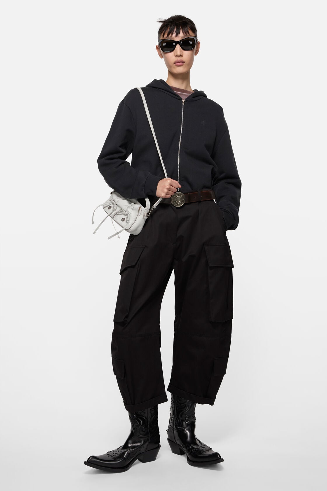 Multipocket micro bag - White/grey