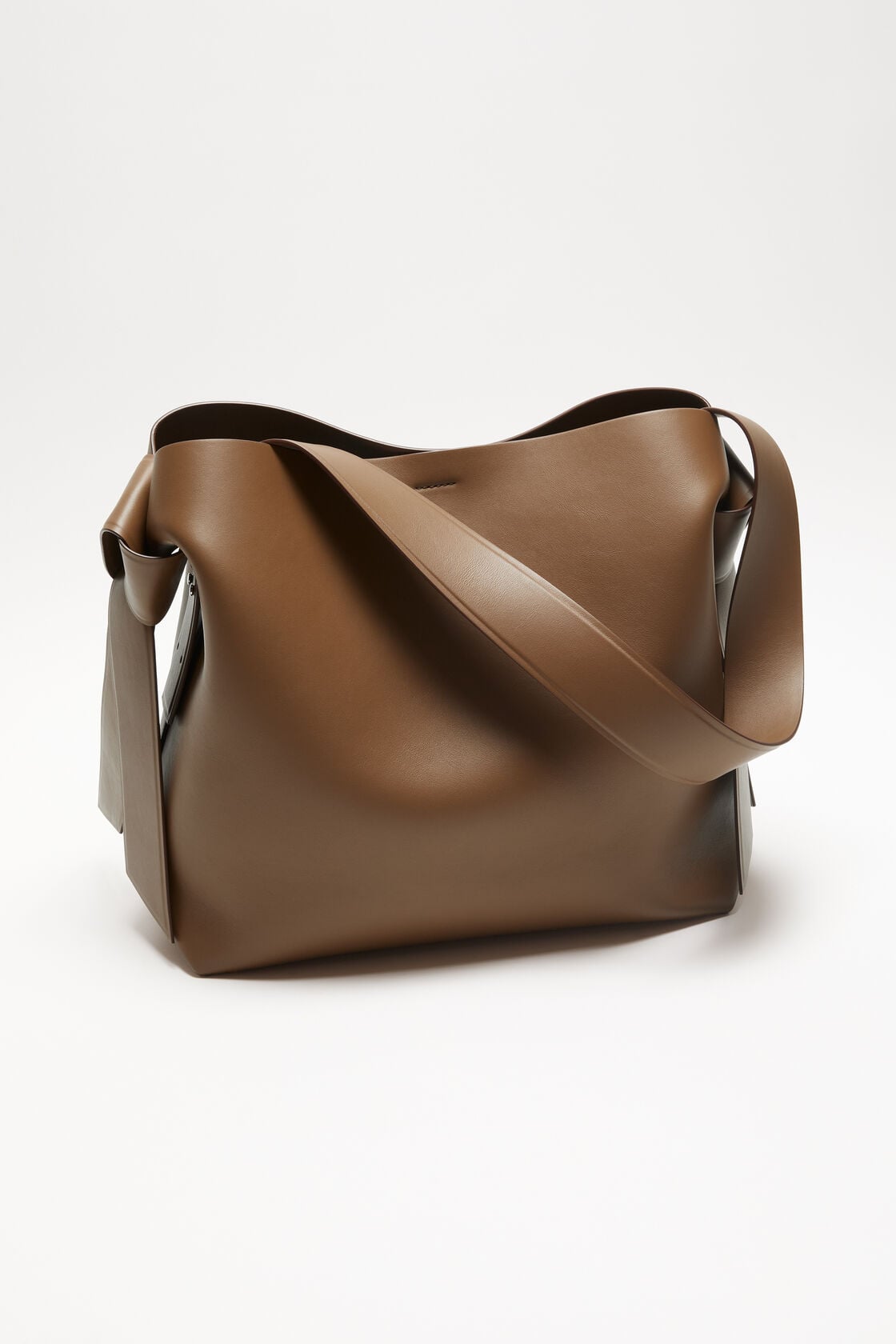Musubi midi shoulder bag - Camel brown