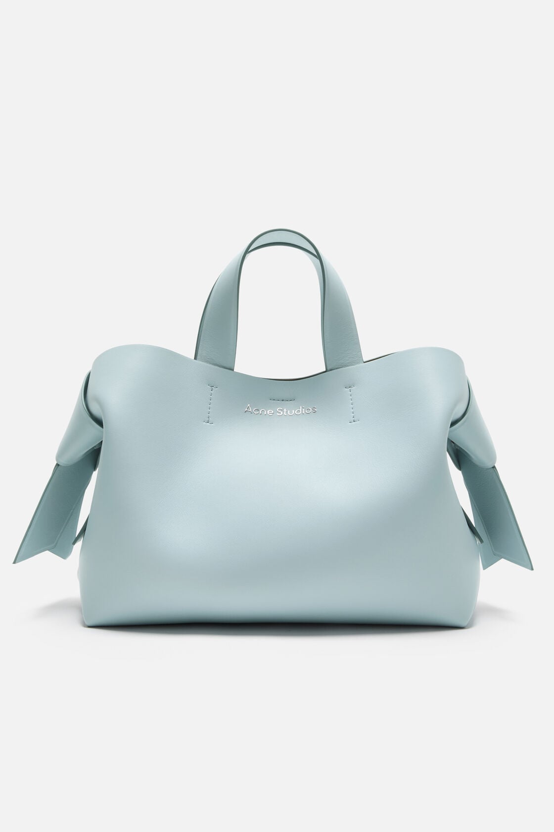 Musubi leather tote - Dusty blue