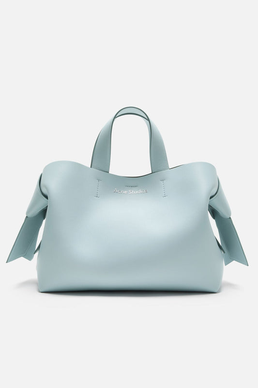 Musubi leather tote - Dusty blue