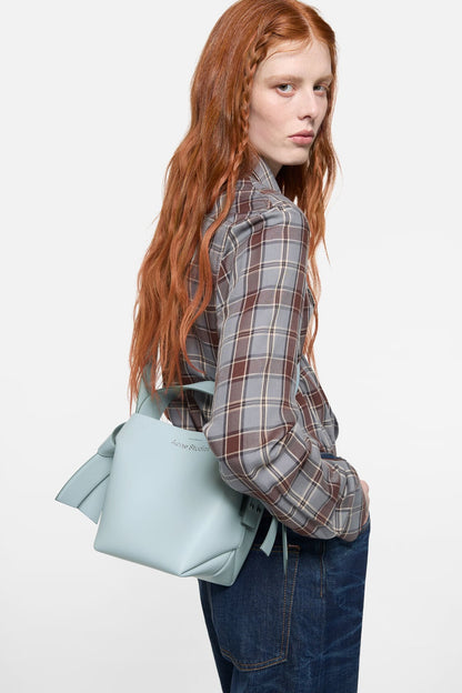 Musubi Mini shoulder bag - Dusty blue
