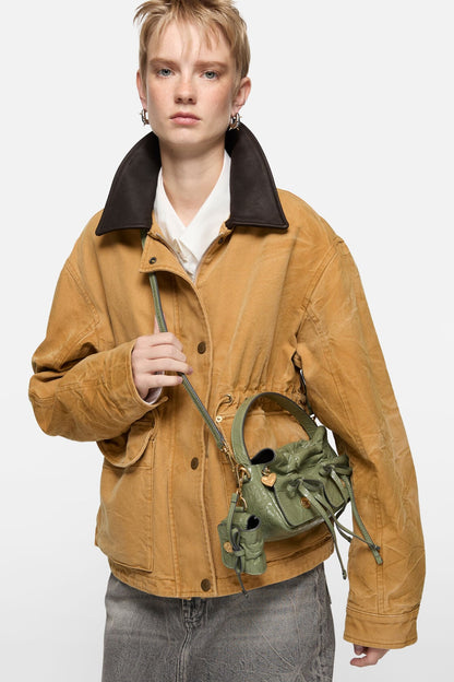 Multipocket headphones case - Wheat green
