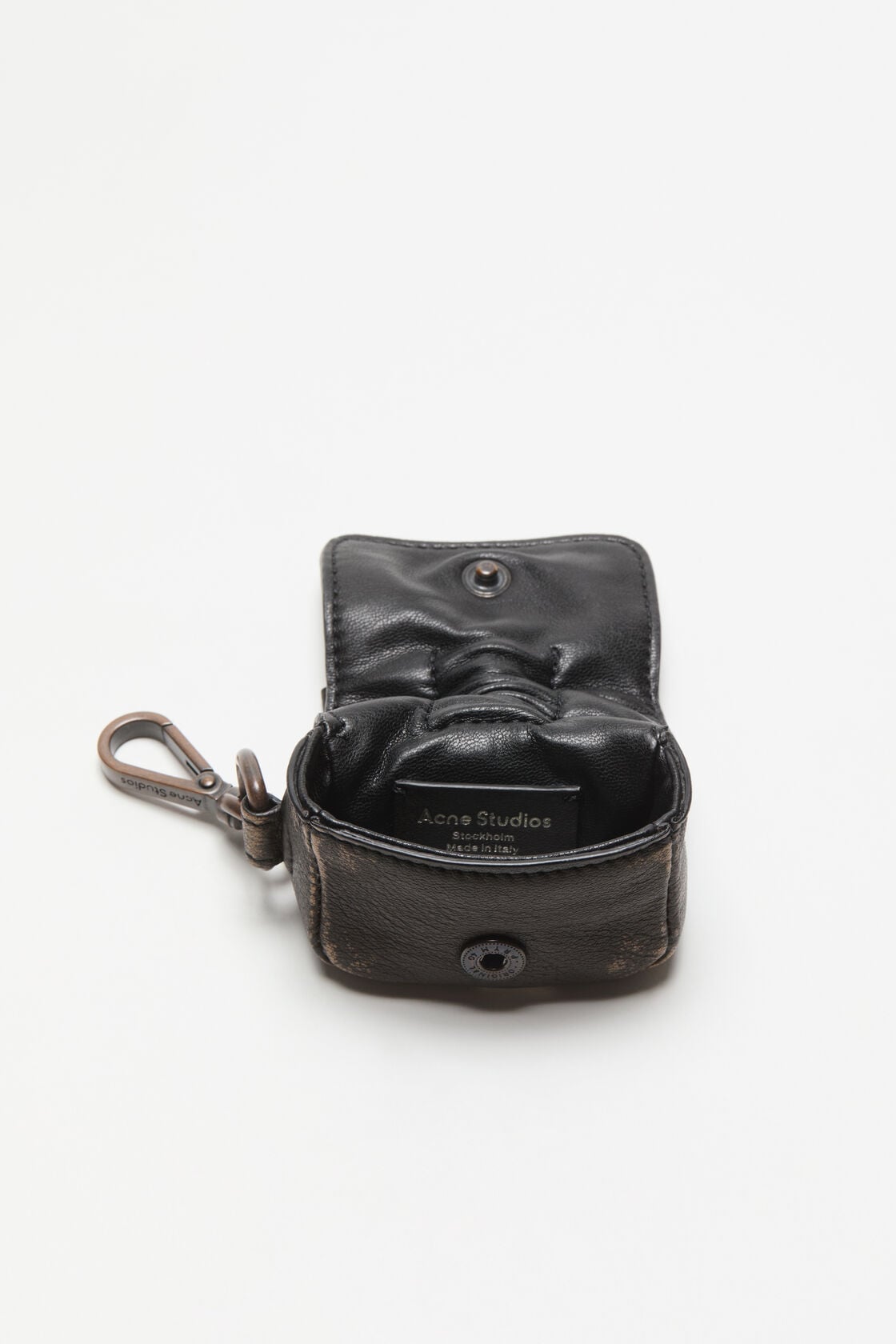 Multipocket headphones case - Dark brown/beige