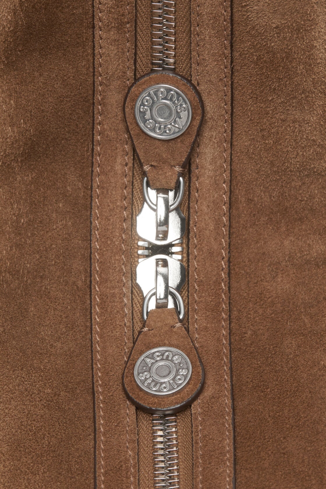 Camero Camera suede shoulder bag - Cognac brown