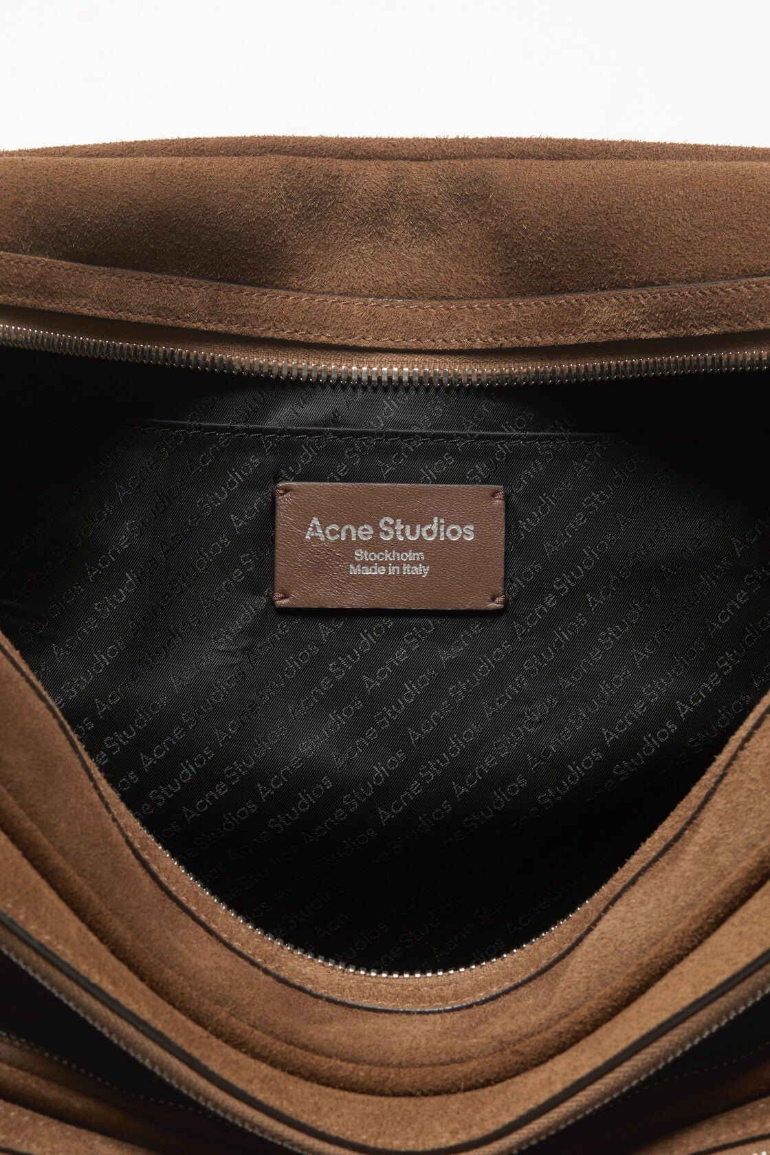 Camero Camera suede shoulder bag - Cognac brown