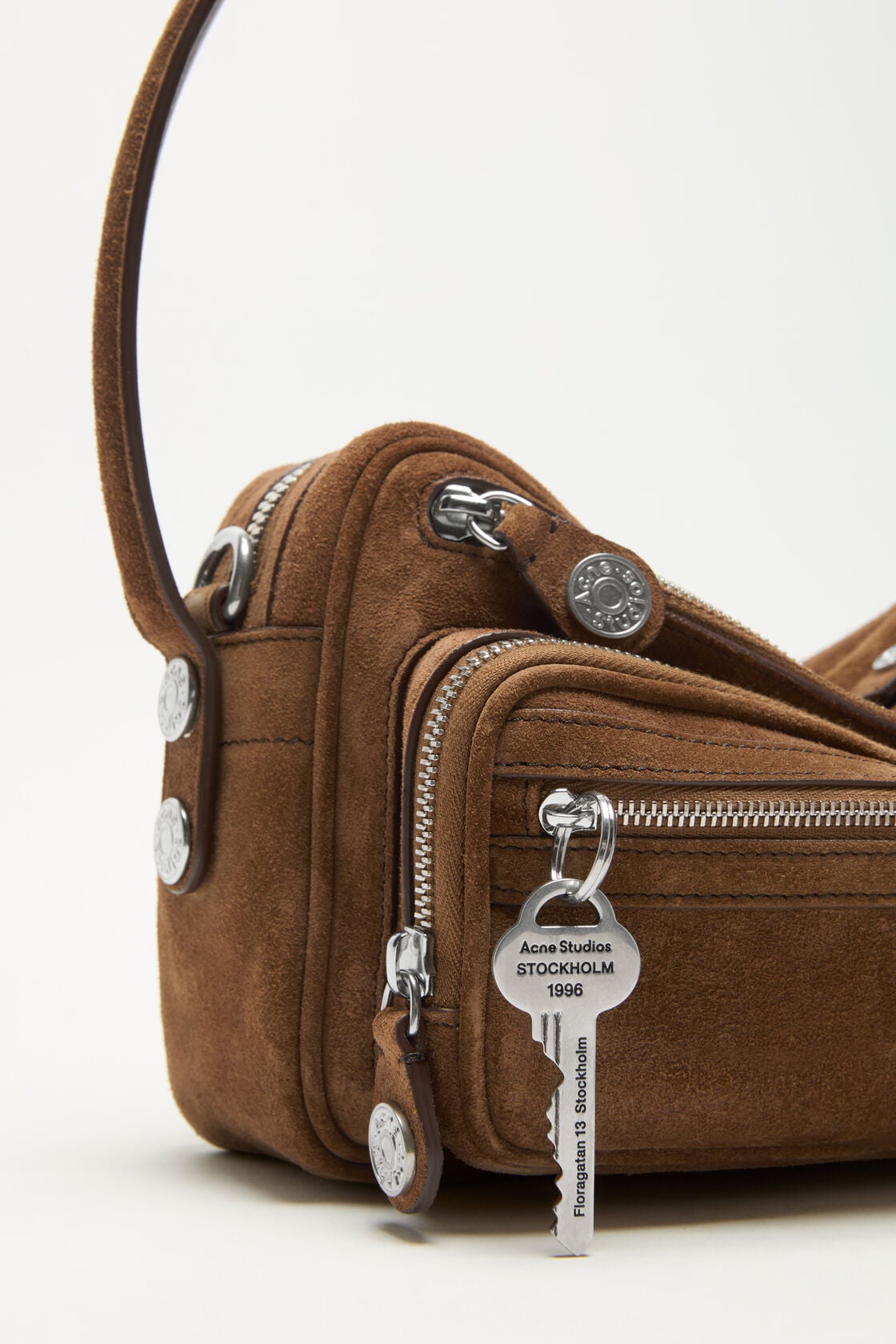 Camero Party Suede Bag - Cognac brown