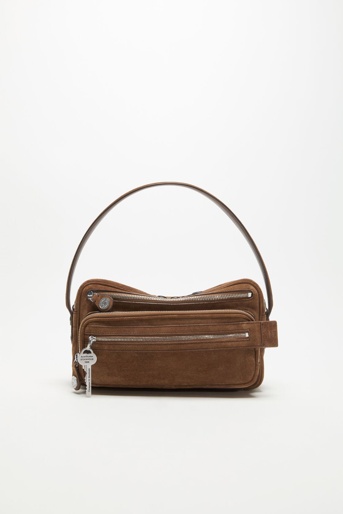 Camero Party Suede Bag - Cognac brown