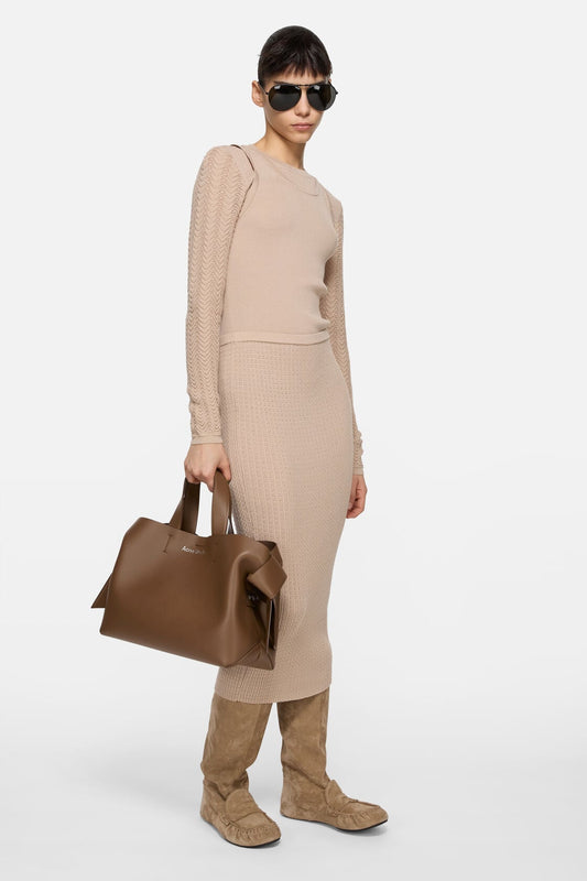 Musubi midi tote - Camel brown