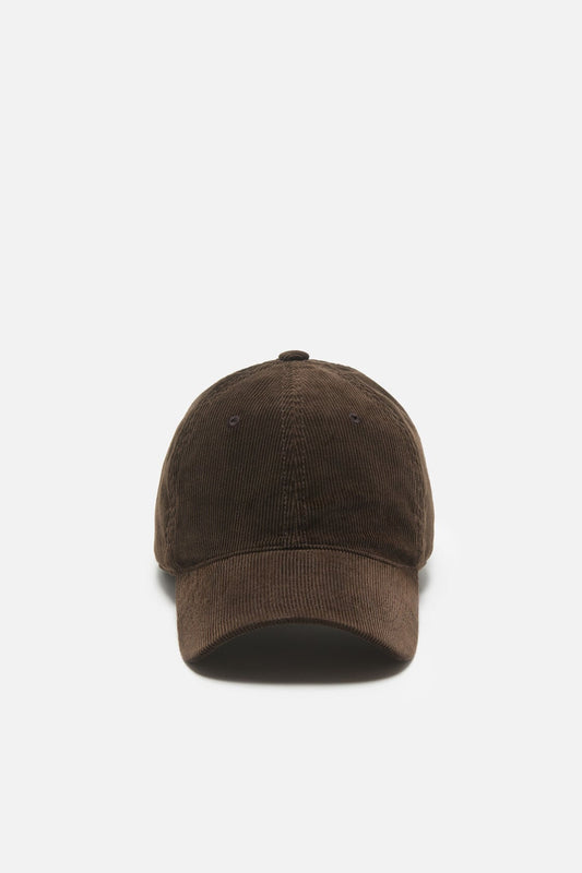 Corduroy baseball cap - Dark brown