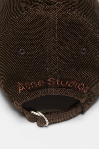 Corduroy baseball cap - Dark brown