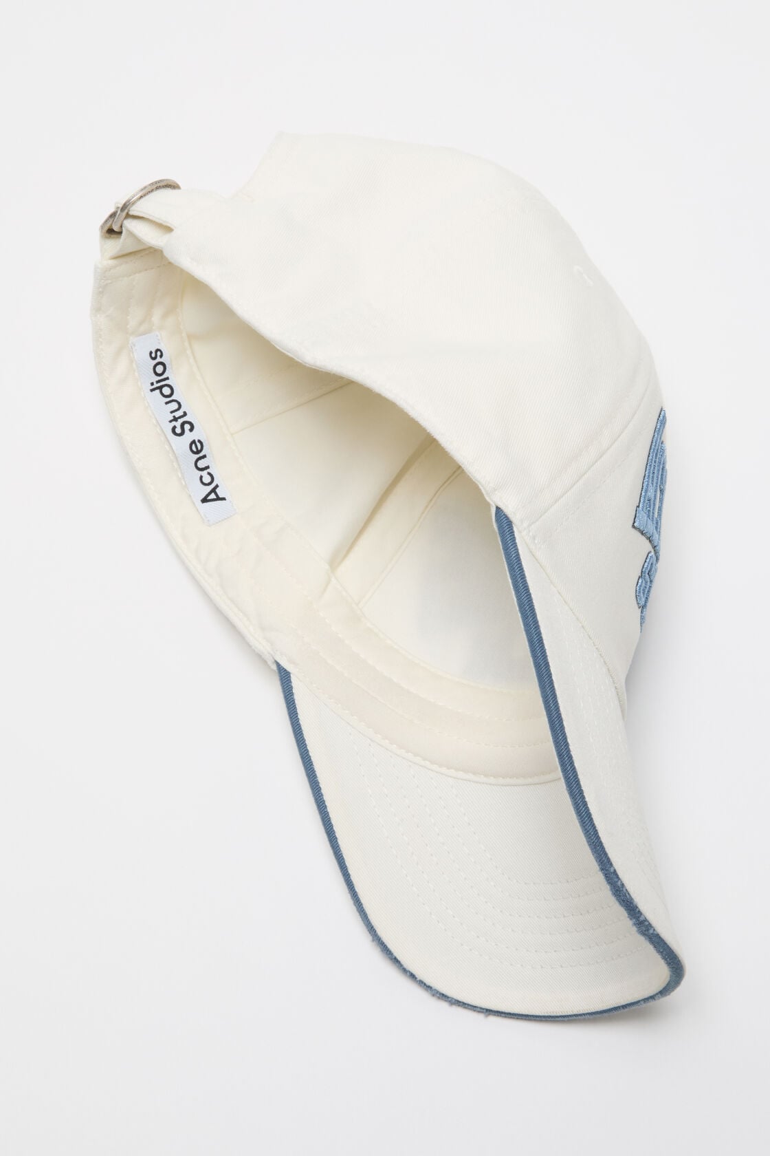 Embroidered logo hat - White/grey